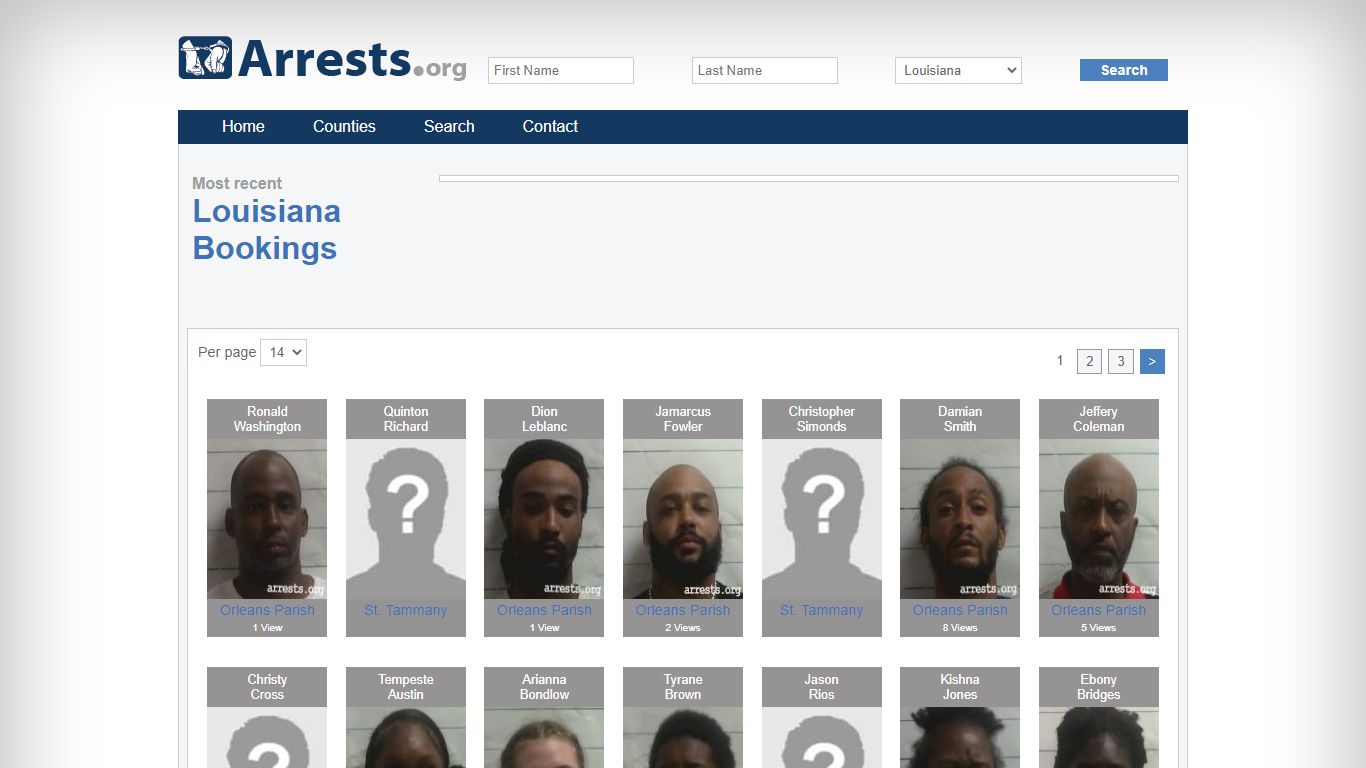 Louisiana Arrests and Inmate Search